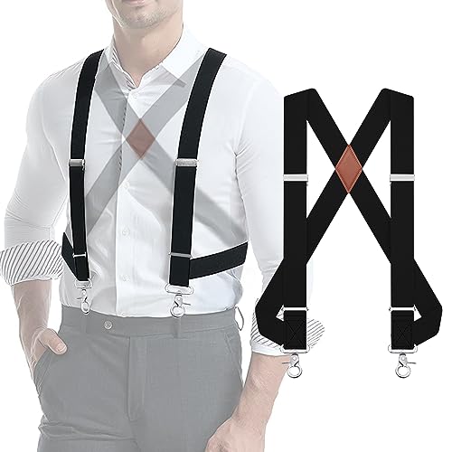 Image of Suspenders for Men Suspenders for Jeans Heavy Duty Big and Tall