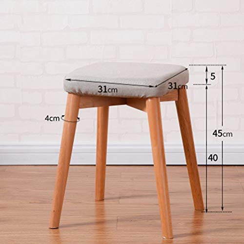 JINQD Home Sgabello Moderno in Tessuto Minimalista...