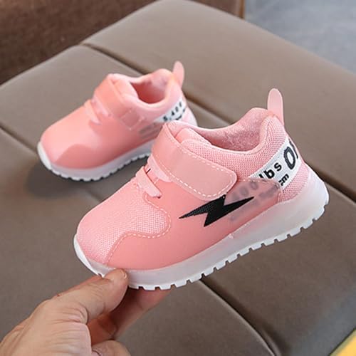 IWIHMIV Girls Tennis Shoes Baby Walking Shoes Boys LED Lights Lightweight Breathable Athletic Running Sneakers2