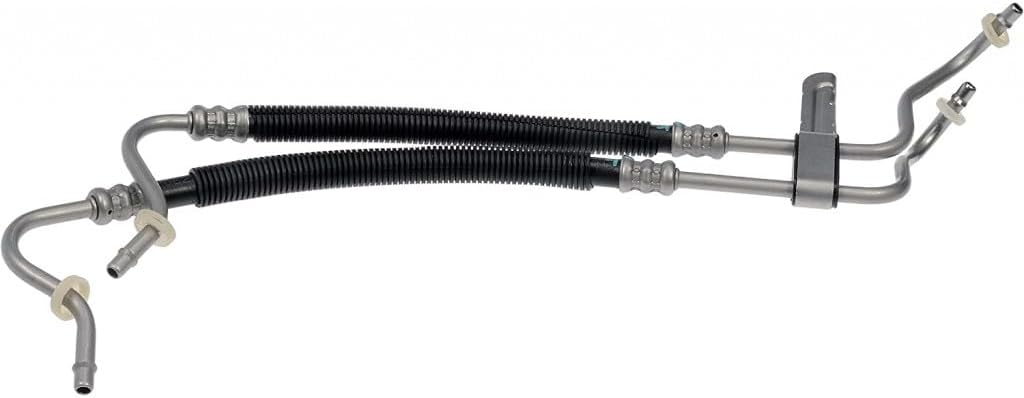 KarParts360 For Dodge Journey 2011-2019 Automatic Transmission Oil Cooler Hose | Black, Silver Housing | Metal, Rubber Hose | 7.5 millimeters End 1 Inside Diameter | Flexible | Molded Hose Shape