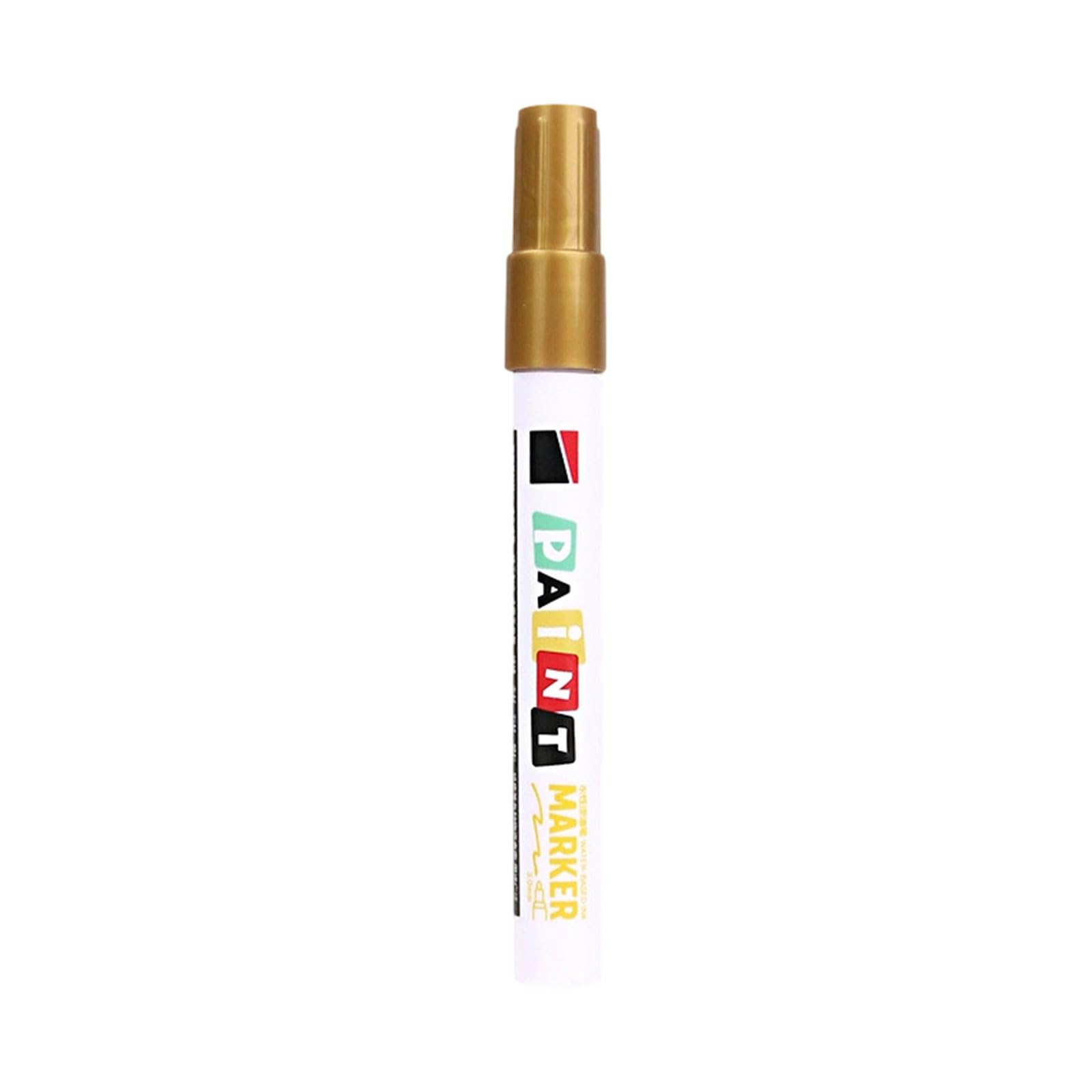 Jsghgdf Round Head Gold Fade Weatherproof Paint Pen Easy Application Outdoor Monument Restoration Quick Dry Memorial Pen