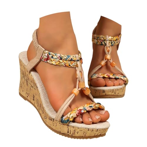 Générique Chaussures Femme Ete Été Chaussures AntidéRapantes Respirantes et Nu-Pieds BohêMe...