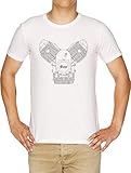 Gedruckt in der EU Moto Guzzi Motor Herren T-Shirt Weiß