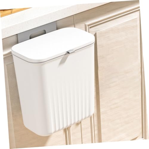 Basurero plástico colgante para cocina con tapa miniatura 5