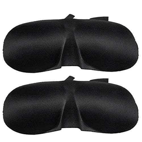 Masque de sommeil Mipcase 2 pièces en bandeau de nuit noir