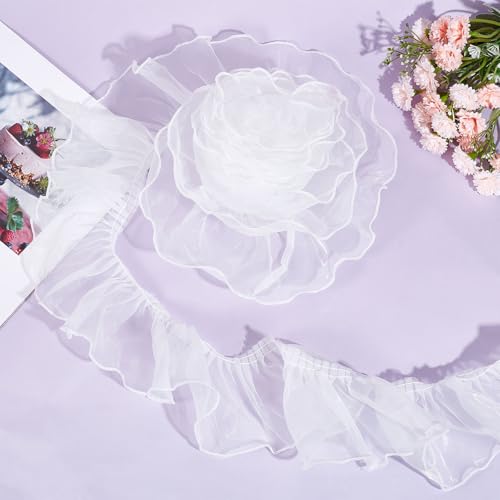 Garnitures en dentelle et mousseline à volants de haute qualité - 5