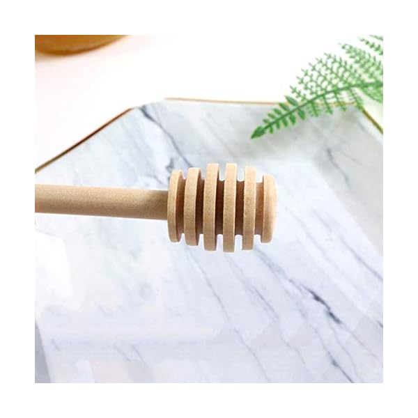 HoniglÃ¶ffel Holz Set Honig Dipper Honig LÃ¶ffel Mini fÃ¼r HonigglÃ¤ser(6 inch) (50 StÃ¼ck) – Bild 7