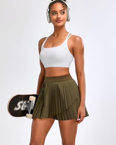 Image of RUNNING GIRL Sports Bras for Women High Support,Criss-Cross Back Strappy Bra Moulded Cup High Impact Workout Crop Tops