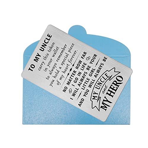 Hyhydhp Uncle Gifts Fathers Day Cards From Niece, Uncle Birthday Card, Uncle Announcement Gift From Niece, Christmas Ideas #TOP5