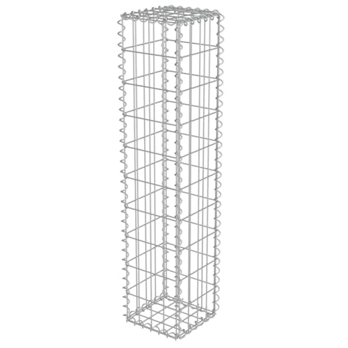 vidaXL Muro de Gaviones de Acero 20x20x100 cm Macetero y Tiestos Jardinería