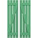 Ekena Millwork ARW102SB415X67LPH Americraft Four 2 Exterior Real Wood Spaced Board-n-Batten Shutters w/Z-Bar (Per Pair), 15 1/2"W x 67"H, Lily Pads