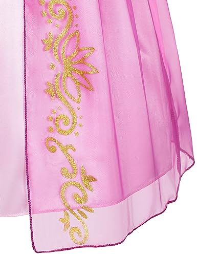 Disfraz completo de princesa Rapunzel para niñas miniatura 6