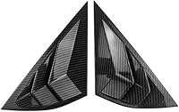 Vista 1 de MACHSWON 2 fundas para rejillas de ventana lateral trasera para Mustang Mach-E 2021-2022 (negro de fibra de carbono)