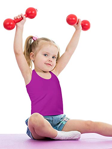 Boao 3 Pieces Girls Dance Tank Top Racerback Crop Tank Top Sleeveless Dance Outfit for Ballet Gymnastics Wear4