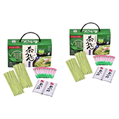 西尾吉良「茶うどん」(4人前)[粉末緑茶8包付き]2セット
