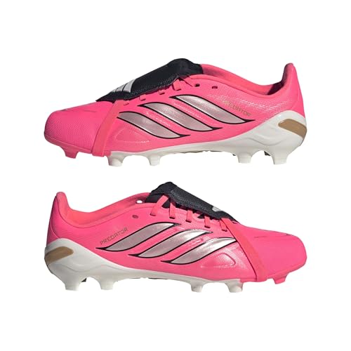 adidas Unisex League Fold-Over Tongue Firm Ground Foot, Solar Turbo/Thermal Chrome/Black, 3.5 - image 9