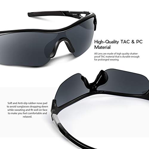 Image of BEACOOL Polarized Sports Sunglasses for Men Women Youth