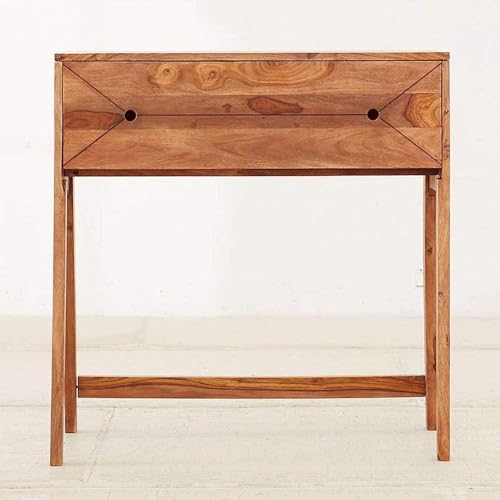 Image of sheesham Wood Study Table | Office Desk Table | Study Table for Home Office | desks for Work from Home Office | Writing Desk | Brown Finish
