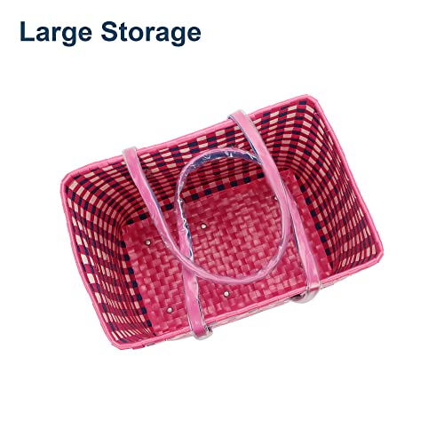 Image of Arnavira Handmade Multipurpose with Lid 20L Used as Lunch Lunch Bag Tiffin Bag for Office,School & Travel (32x20x30) (Pink White, X Large)