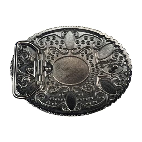 Coolla Western Cowboy Belt Buckles Men Vintage Novelty Large Handmade Belt Buckle (Blue Turquoise) #TOP4
