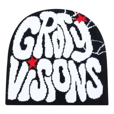 CazDopaM Knitted Hat Y2K Winter Warm Hat Fashion Hip hop Beanie Pullover Hat Casual Sports for Men Women (4,Acrylic) Cover