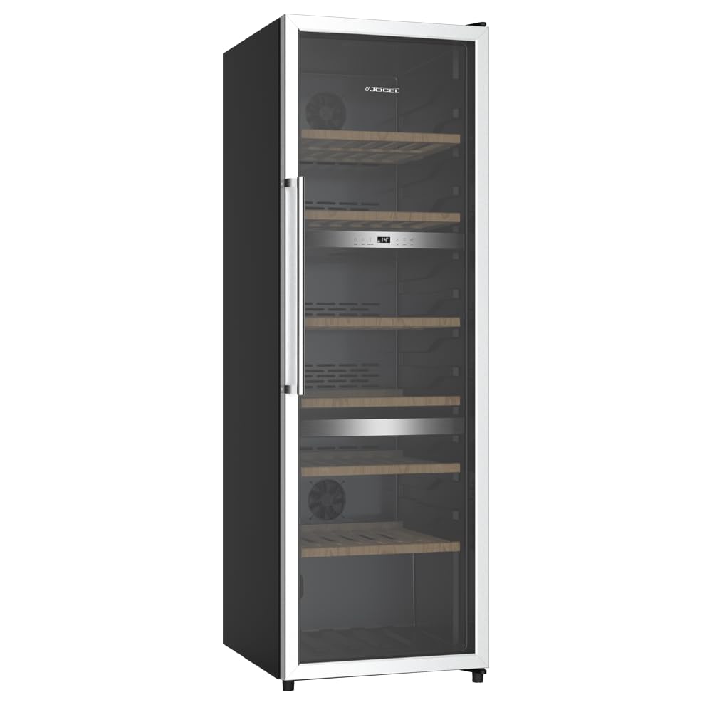 Jocel Vinotega JCAV003607, 282 Litros, Capacidad para 140 botellas, Clase eficiencia G, Color negro