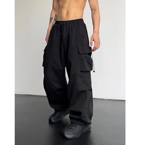 Boy's Casual Cargo Pants Drawstring Tactical Pants with Multi Pockets Work Pants for Men2