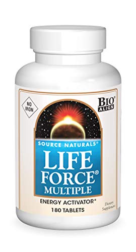 Source Natural Life Force Multiple - NO Iron - Energy Activator - 180 Tablets