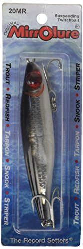 Mirrolure 20MR-21 Catch 2000, 1/2-Ounce, Black Silver Scale, 3.5 Inch , 1/2 oz
