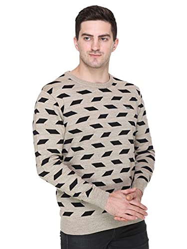 Image of GODFREY Full Sleeve Woolen Sweater for Man Winter Wear - Round Neck Pullover Regular Fit