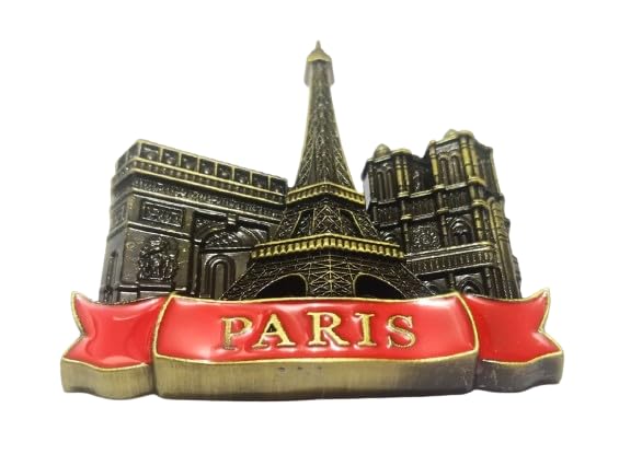 Metal Paris City Fridge Magnet Best Souvenir Gift 100% Made in India (Paris City)||505