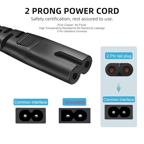 Image of 8Ft Power Cord Cable for JBL Boombox 3 III Portable Speaker, PartyBox Club 120 /Stage 320 /PartyBox 110 310 710 520 1000 /Encore Essential 2 /PartyBox Encore Essential /Ultimate /On-The-Go Essential Charger