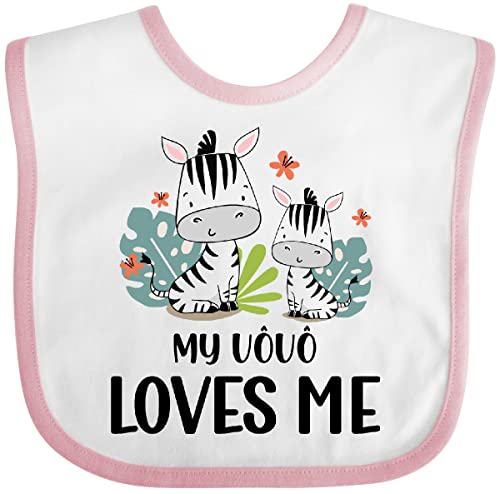 inktastic Zebra My Vovo Loves Me Baby Bib