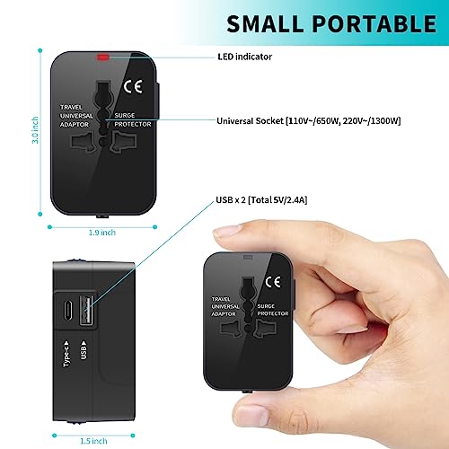 Slmask B07LCGG6Z7 Travel Adapter, Universal Plug Adapter thumb #4