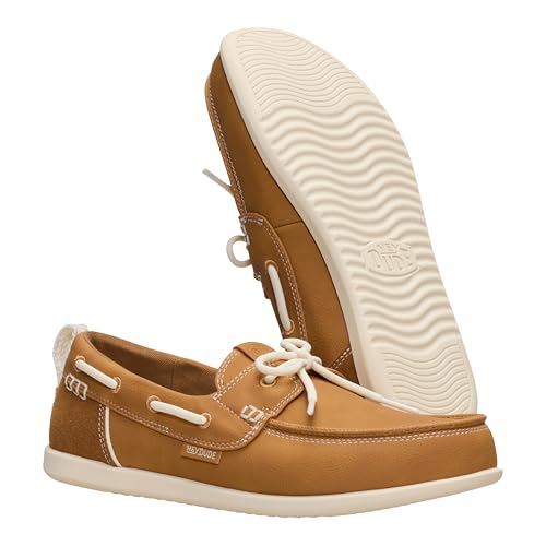 HEYDUDE Women's Harbor Breeze Lo Classic Boat Shoe, Bone Brown, Size 7, Lightweight Slip-On Loafer - image 7