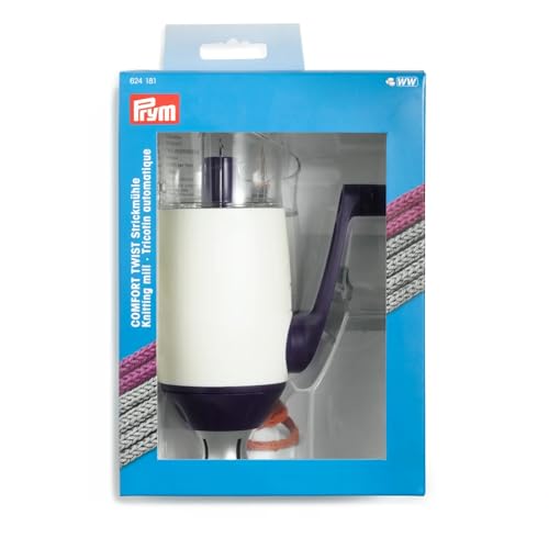 Prym 624181 Comfort Twist Strickmühle, Violett Weiß, One Size (Single)