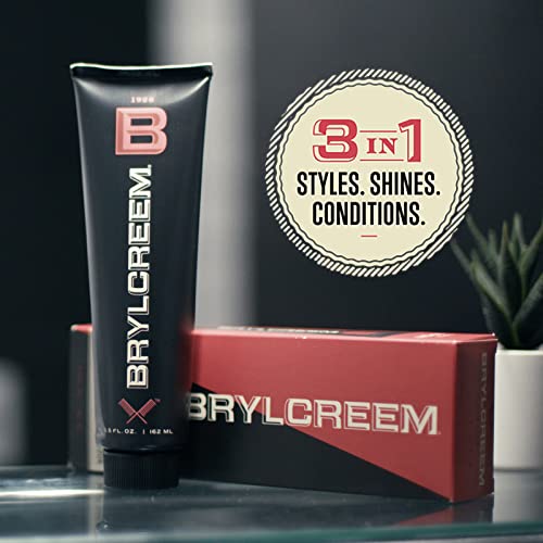 image for Brylcreem 3-in-1 Original High Shine Men's Hair Cream for Styling, Str