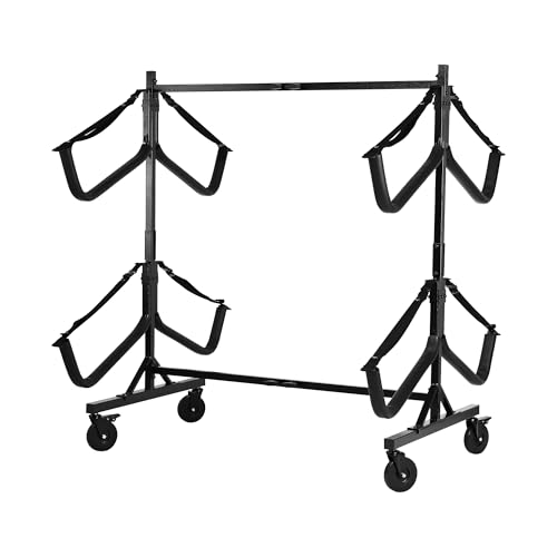Heavy-Duty Kayak Storage Rack with Adjustable Width & Wheels