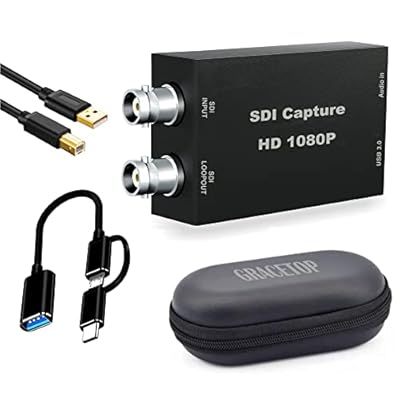 Tarjeta de Captura SDI con Bucle, Tarjeta de Captura de Video SDI 1080P a USB 3.0, Tarjeta de Captura SDI a USB para transmisión de Juegos, grabación de Video para Windows, Linux, OS | Ya disponible en tu tienda friki favorita! En mundofriki.es!