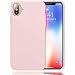 Produktbild NALIA Hülle kompatibel mit iPhone X XS, Ultra-Slim Handyhülle TPU Silikon Jelly Case, Dünnes Cover Gummi Schutzhülle Skin, Etui Handy-Tasche Backcover Smartphone Bumper, Farbe:Herz Rosa