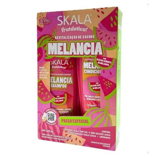 Kit Shampoo 325ML + Condicionador 200ML Skala Melancia