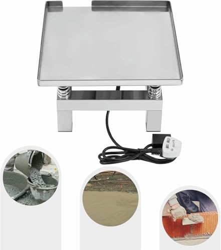 Plataforma Vibratoria para Hormigón, Banco de Pruebas de Vibración, Mesa Vibratoria Mini de Acero Inoxidable, 110 V miniatura 3