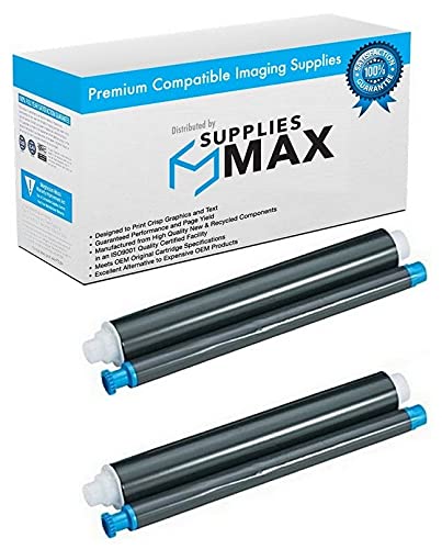 SuppliesMAX Fax Imaging Film Replacement for Panasonic KX-FA93 (2-Pack)