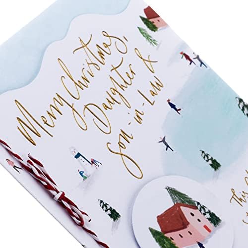 Hallmark Christmas Card For Daughter and Son In Law - Contemporary Text Based Design, 25563126, Multicoloured