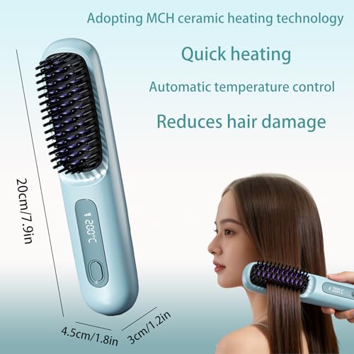 Go Brush Pro Mini Cepillo Alisador Para Cabello Corto miniatura 2