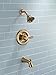 Delta Faucet Lahara 17 Series Dual-Function Shower Trim Kit with 5-Spray Touch-Clean Shower Head, Champagne Bronze T17238-CZ (Valve Not Included)