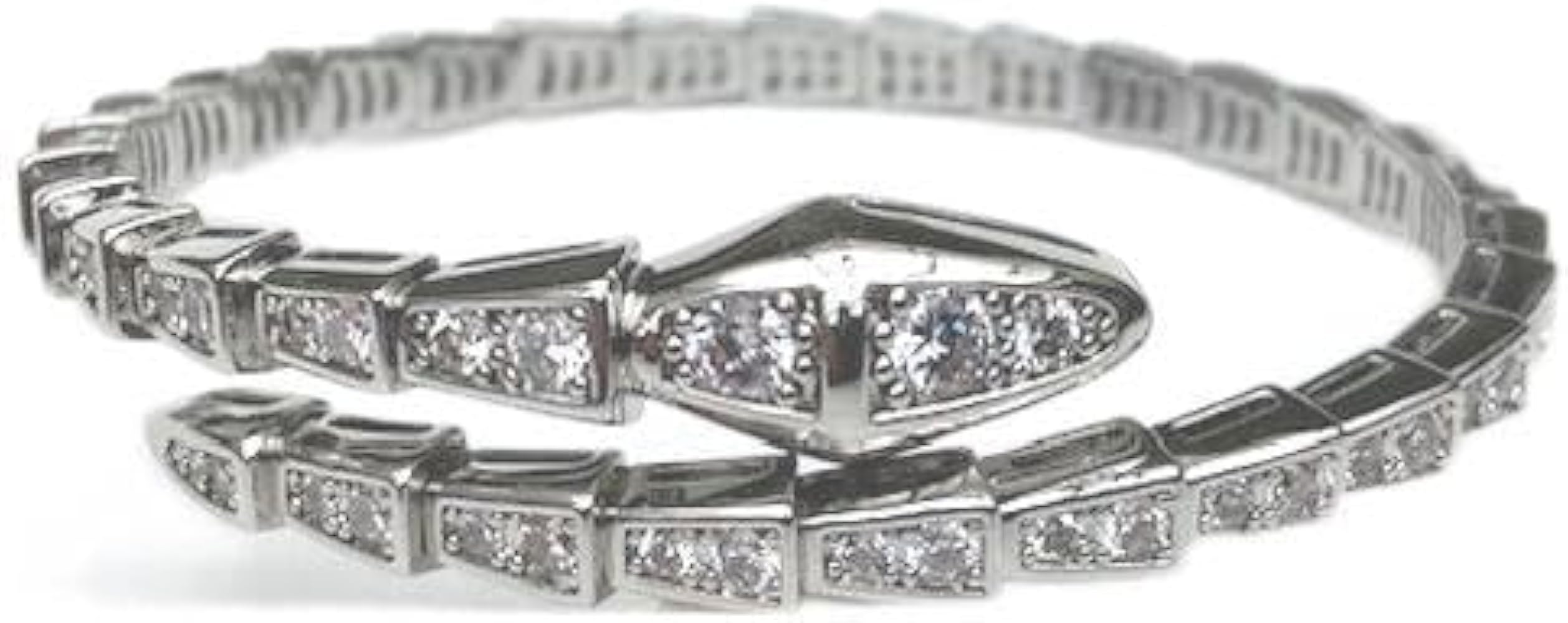 ダイヤホワイトゴールド ヘビ スネーク ブレスレット Amazon | 【SKD】スネークブレスレット・蛇の形の腕輪・ 幸運で