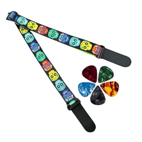 Image of DEVICE OF URBAN INFOTECH Guitar Strap Belt for Acoustic & Electric Guitar Adjustable Buckle Guitar Strap Modern Design Guitar Belt For Acoustic /Bass /Electric Guitars