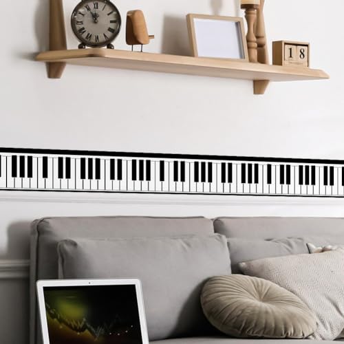 Vinilo Decorativo Teclas de Piano para Pared 10x200cm miniatura 6