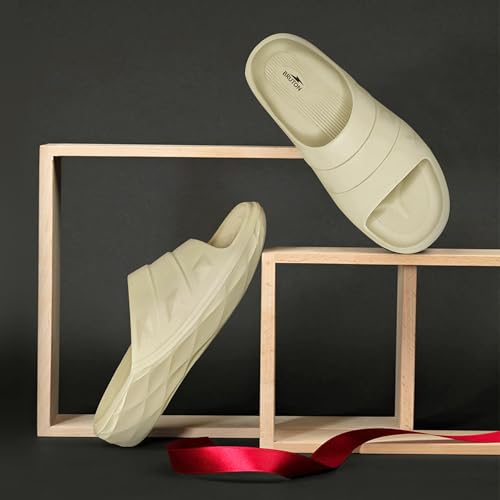 Image of BRUTON Stylish Eco-Friendly Slippers Slides Light-Weight Slipper for Men